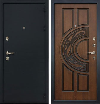 Входная дверь Лекс 2 Рим Винорит Голден патина черная