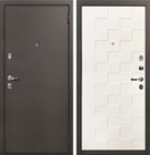 Входная дверь Лекс 1А Квадро Белая шагрень (панель №71)