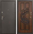 Входная дверь Лекс 1А Винорит Голден патина черная (панель №27)