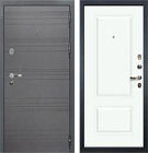 Входная дверь Лекс Легион 3К Софт графит Эмаль белая (панель №55)