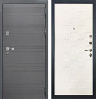 Входная дверь Лекс Легион 3К Софт графит Белая шагрень Квадро (панель №71)