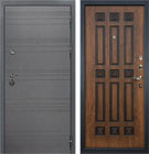 Входная дверь Лекс Сенатор 3К Софт графит Голден патина черная (панель №33)