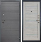 Входная дверь Лекс Сенатор 3К Софт графит Клеопатра-2 Ясень кремовый (панель №66)