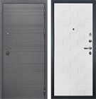 Входная дверь Лекс Сенатор 3К Софт графит Белая шагрень Квадро (панель №71)