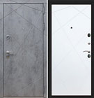 Входная дверь Соната Штукатурка графит / Шагрень белая (панель №117)